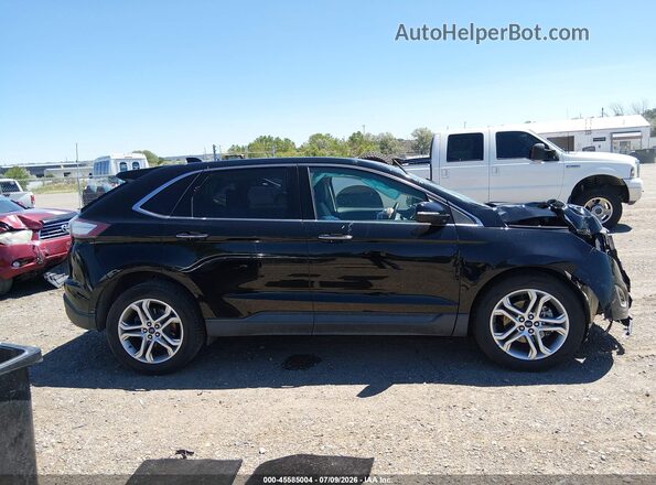 2FMPK3K94JBB42773 2018 FORD EDGE Черный Вид щитка приборов