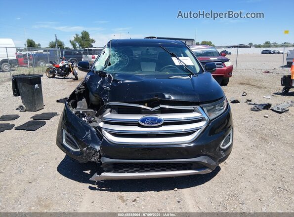 2FMPK3K94JBB42773 2018 FORD EDGE Черный Вид панели приборов