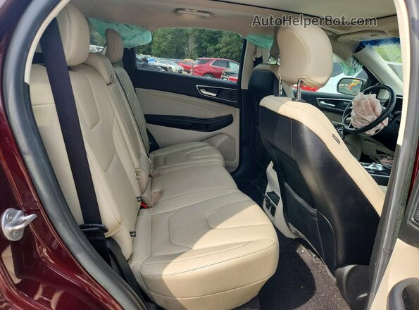 2FMPK3K94KBB40524 2019 FORD EDGE Бордовый Вид задней части салона