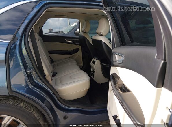 2FMPK3K94KBB49045 2019 FORD EDGE Blue Vista de la etiqueta del VIN