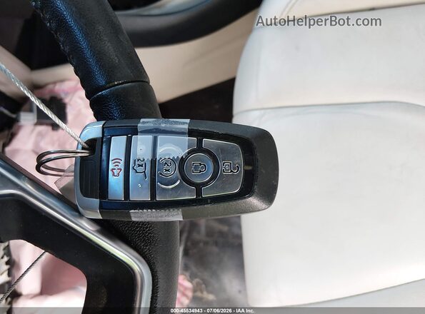 2FMPK3K94KBB49045 2019 FORD EDGE Blue Vista del salpicadero