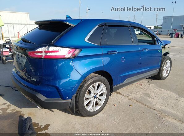 2FMPK3K94LBA54471 2020 FORD EDGE Blue Հետևի աջ