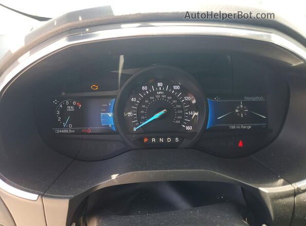 2FMPK3K94MBA46890 2021 FORD EDGE White Instrument cluster view