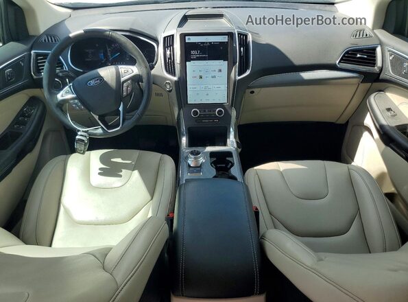 2FMPK3K94MBA46890 2021 FORD EDGE White Dashboard view