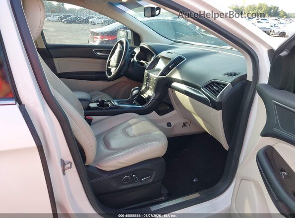 2FMPK3K95HBB12417 2017 FORD EDGE White Front interior view