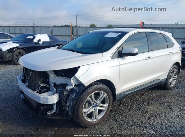 2FMPK3K95HBB12417 2017 FORD EDGE White Front view