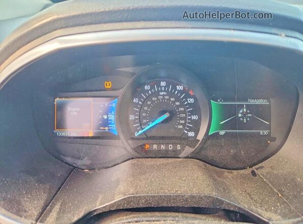 2FMPK3K95HBB29511 2017 FORD EDGE Black Instrument cluster view