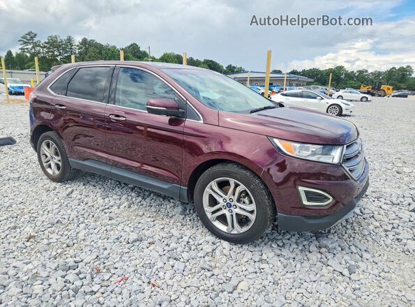 2FMPK3K95HBB81267 2017 FORD EDGE Burgundy Передня права чверть