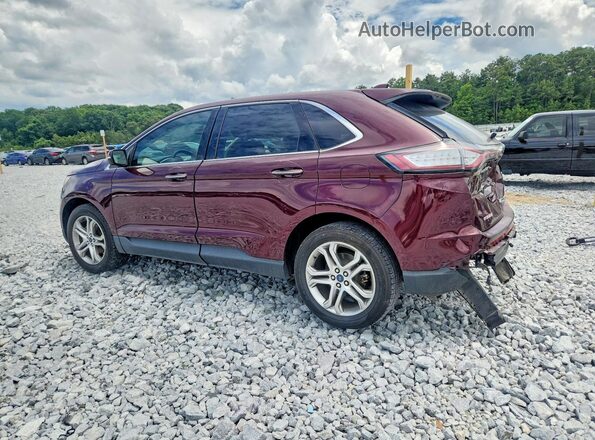 2FMPK3K95HBB81267 2017 FORD EDGE Burgundy Задня ліва чверть