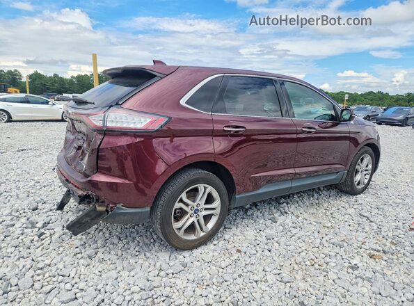 2FMPK3K95HBB81267 2017 FORD EDGE Burgundy Задня права чверть