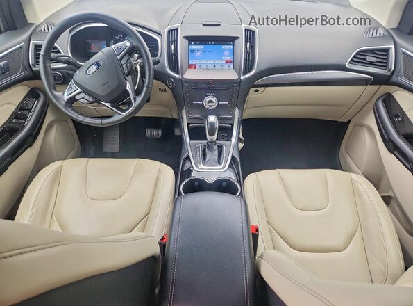 2FMPK3K95HBB81267 2017 FORD EDGE Burgundy Вид панелі приладів