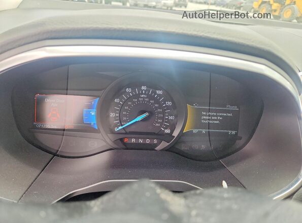 2FMPK3K95HBB81267 2017 FORD EDGE Burgundy Вид щитка приладів
