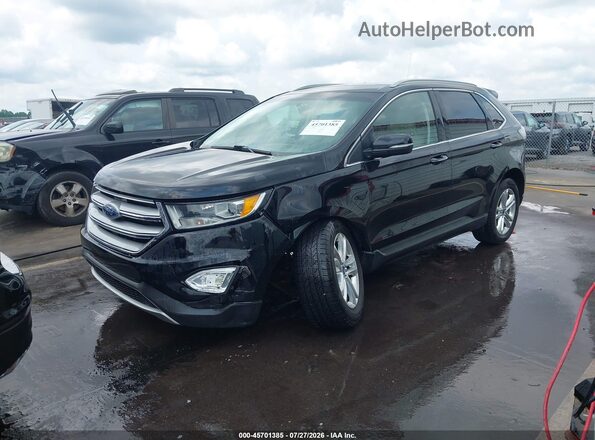 2FMPK3K95HBC58901 2017 FORD EDGE Черный Передняя левая четверть