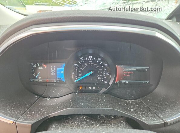 2FMPK3K95KBB81227 2019 FORD EDGE Серый Вид щитка приборов