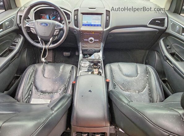 2FMPK3K95KBB81227 2019 FORD EDGE Серый Вид панели приборов