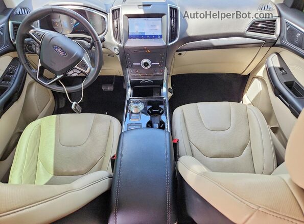 2FMPK3K95LBB53090 2020 FORD EDGE Белый Вид панели приборов
