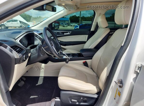 2FMPK3K95LBB53090 2020 FORD EDGE Белый Вид салона спереди