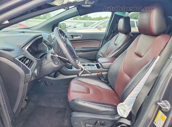 2FMPK3K95MBA45330 2021 FORD EDGE Gray Вид салону спереду