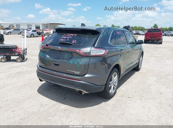 2FMPK3K96GBB66632 2016 FORD EDGE Gray Trasero derecho
