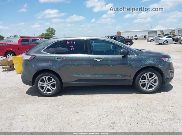 2FMPK3K96GBB66632 2016 FORD EDGE Gray Vista interior trasera