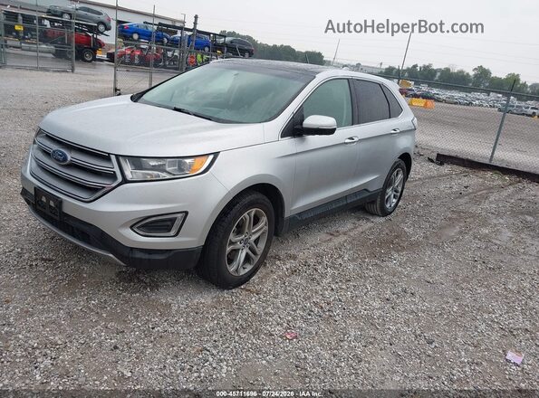 2FMPK3K96HBB29033 2017 FORD EDGE Silver Передня ліва чверть