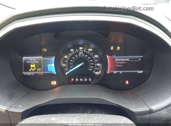 2FMPK3K96HBB29033 2017 FORD EDGE Silver Вид задніх сидінь