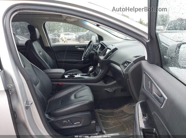 2FMPK3K96HBB29033 2017 FORD EDGE Silver Вид салону спереду