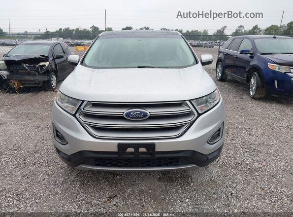 2FMPK3K96HBB29033 2017 FORD EDGE Silver Вид щитка приладів
