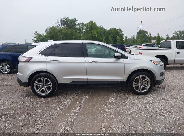 2FMPK3K96HBB29033 2017 FORD EDGE Silver Вид задньої частини салону