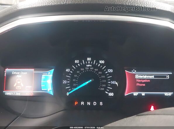 2FMPK3K96HBB58077 2017 FORD EDGE Red Widok tylnych siedzeń