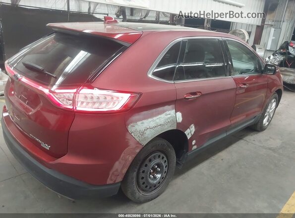 2FMPK3K96HBB58077 2017 FORD EDGE Red Tył prawy