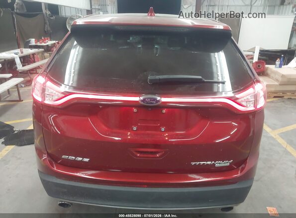 2FMPK3K96HBB58077 2017 FORD EDGE Red 