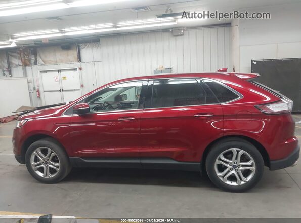2FMPK3K96HBB58077 2017 FORD EDGE Red Widok wnętrza 360 stopni