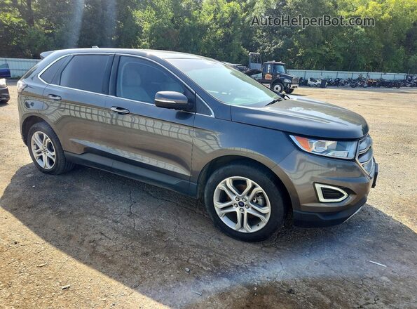 2FMPK3K96HBB90303 2017 FORD EDGE Gray Przód prawy