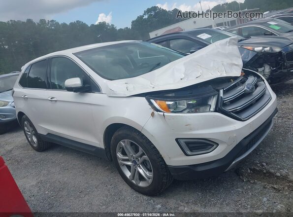 2FMPK3K96JBB90033 2018 FORD EDGE White უკანა სალონის ხედი