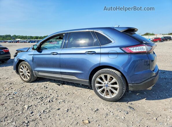 2FMPK3K96JBC62106 2018 FORD EDGE Blue Rear left