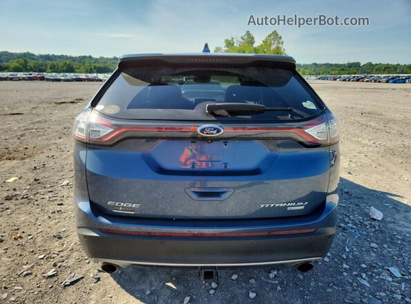 2FMPK3K96JBC62106 2018 FORD EDGE Blue Rear view