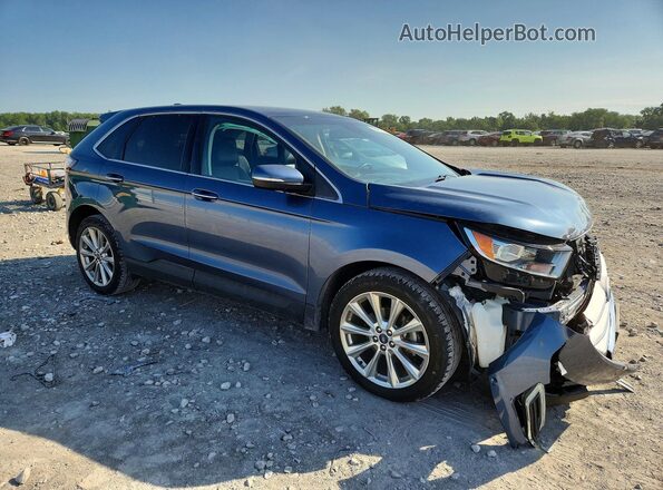 2FMPK3K96JBC62106 2018 FORD EDGE Blue Front right