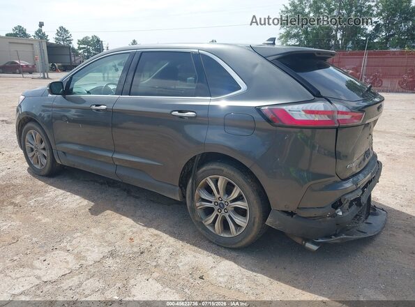 2FMPK3K96KBB55400 2019 FORD EDGE Gray Trasero izquierdo