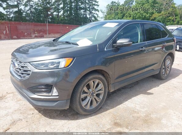2FMPK3K96KBB55400 2019 FORD EDGE Gray Vista tres cuartos delantera izquierda