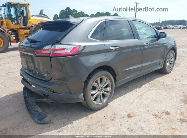 2FMPK3K96KBB55400 2019 FORD EDGE Gray Trasero derecho