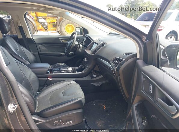 2FMPK3K96KBB55400 2019 FORD EDGE Gray Vista interior delantera