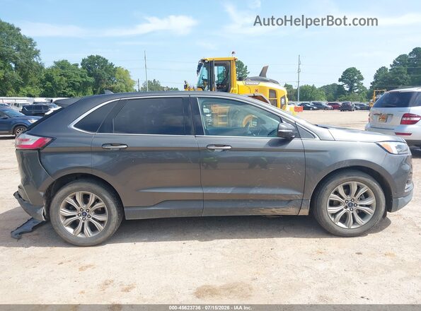 2FMPK3K96KBB55400 2019 FORD EDGE Gray Vista interior trasera