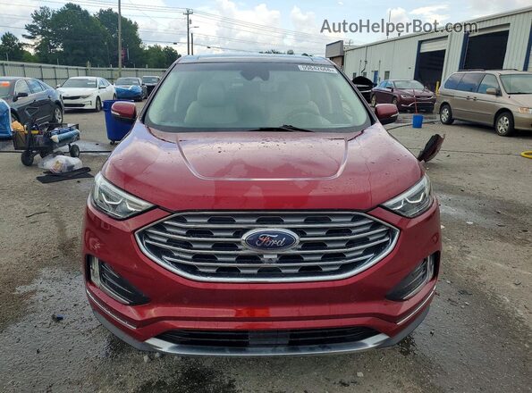 2FMPK3K96KBC31925 2019 FORD EDGE Burgundy წინა ხედი
