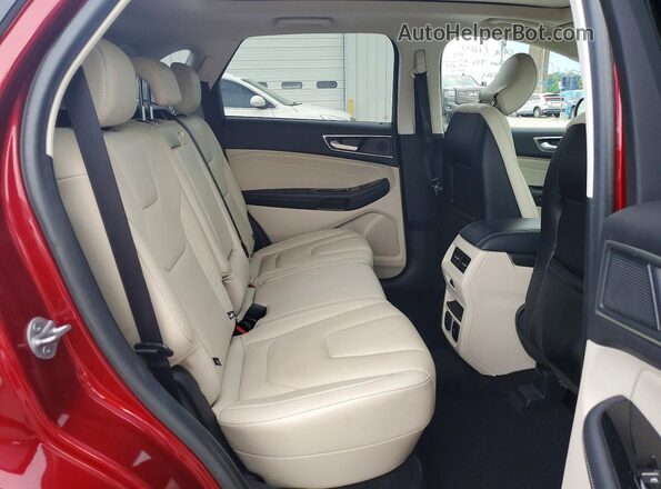 2FMPK3K96KBC31925 2019 FORD EDGE Burgundy უკანა სალონის ხედი