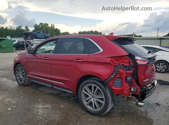 2FMPK3K96KBC31925 2019 FORD EDGE Burgundy უკანა მარცხენა