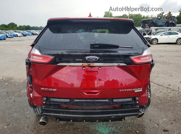 2FMPK3K96KBC31925 2019 FORD EDGE Burgundy უკანა ხედი