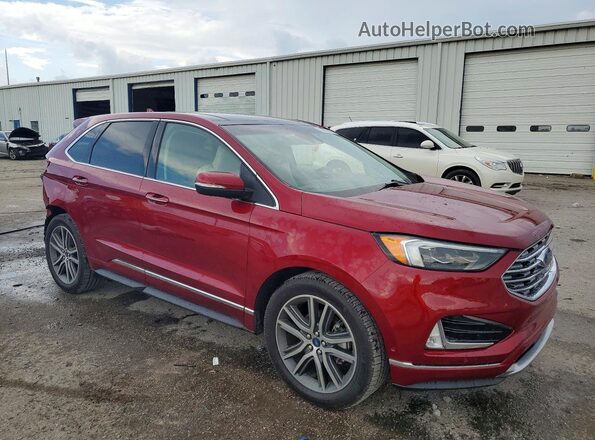 2FMPK3K96KBC31925 2019 FORD EDGE Burgundy წინა მარჯვენა