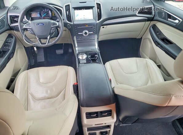 2FMPK3K96KBC31925 2019 FORD EDGE Burgundy წინა პანელის ხედი