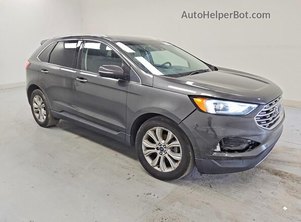 2FMPK3K96KBC49535 2019 FORD EDGE Gray Front right